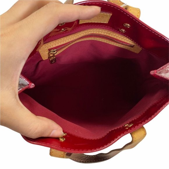 Louis Vuitton Tote Bag Read PM Red Vernis 009188M - Picture 12 of 13